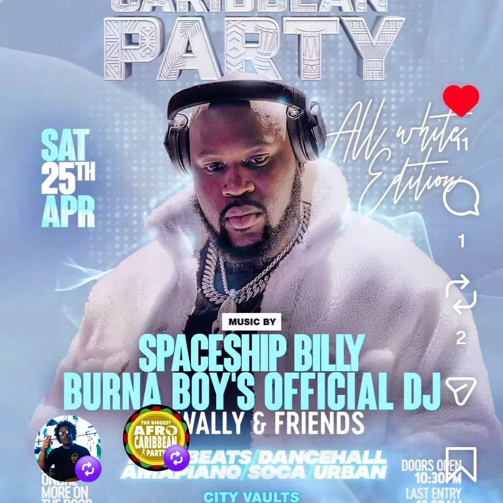 AfroCaribbean All White Party at City Vaults at City Vaults Liverpool