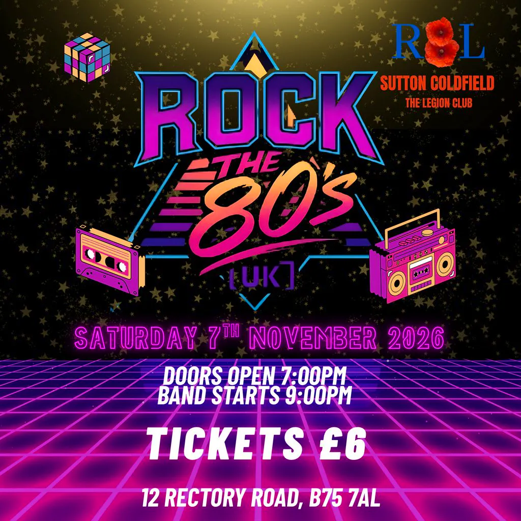 Rock The 80s - Live Band at The Legion Club
