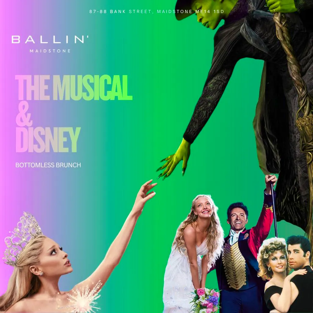 The Musical & Disney Bottomless Brunch at BALLIN' Maidstone