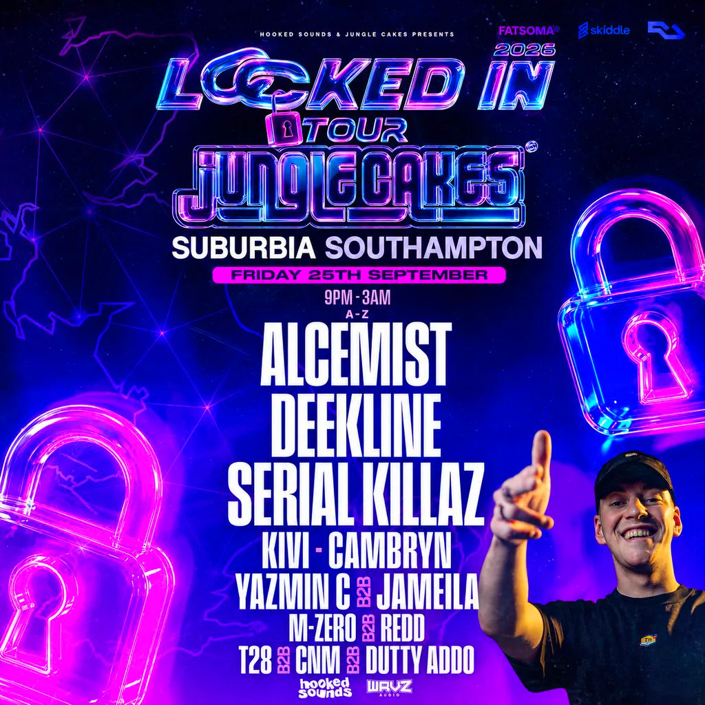 [Jungle Cakes] LOCKED IN: Alcemist, Deekline & Serial Killaz at Suburbia Southampton
