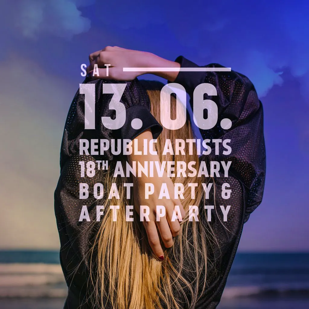 Republic Artists 18th Anniversary: Boat Party & afterparty at The Golden Spirit