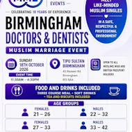 Muslim Marriage Events Birmingham - Doctors & Dentists Event at Tipu Sultan Majestic Dining