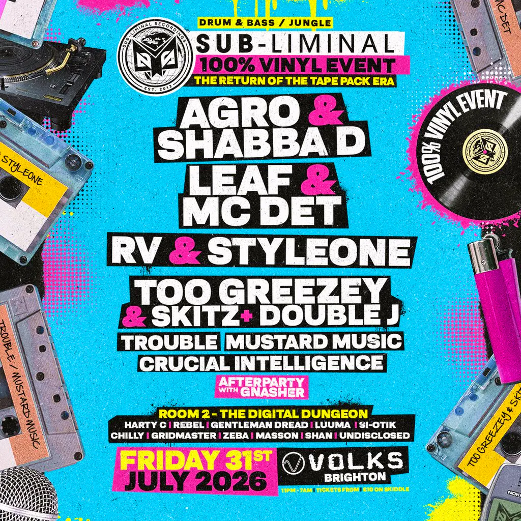 Sub-Liminal - The Return of the tape pack Era at The Volks Nightclub