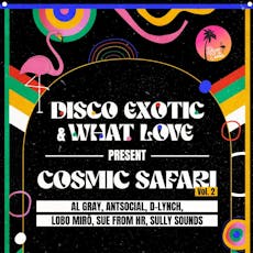 Disco Exotic & What Love present Cosmic Safari II at Unit 58
