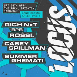 LOCUS x LAND BEYOND FESTIVAL (Official After Party) Tickets | The Arch Brighton Brighton  | Sat 29th April 2023 Lineup