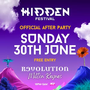 Hidden Festival - Official Sunday After Party @ Revs