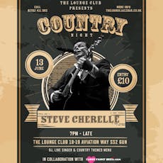 Country Night with Steve Cherelle at The Lounge Club