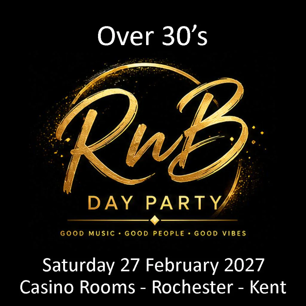 RnB Day Party (Over 30's)  - Saturday 27 February 2027 at Casino Rooms