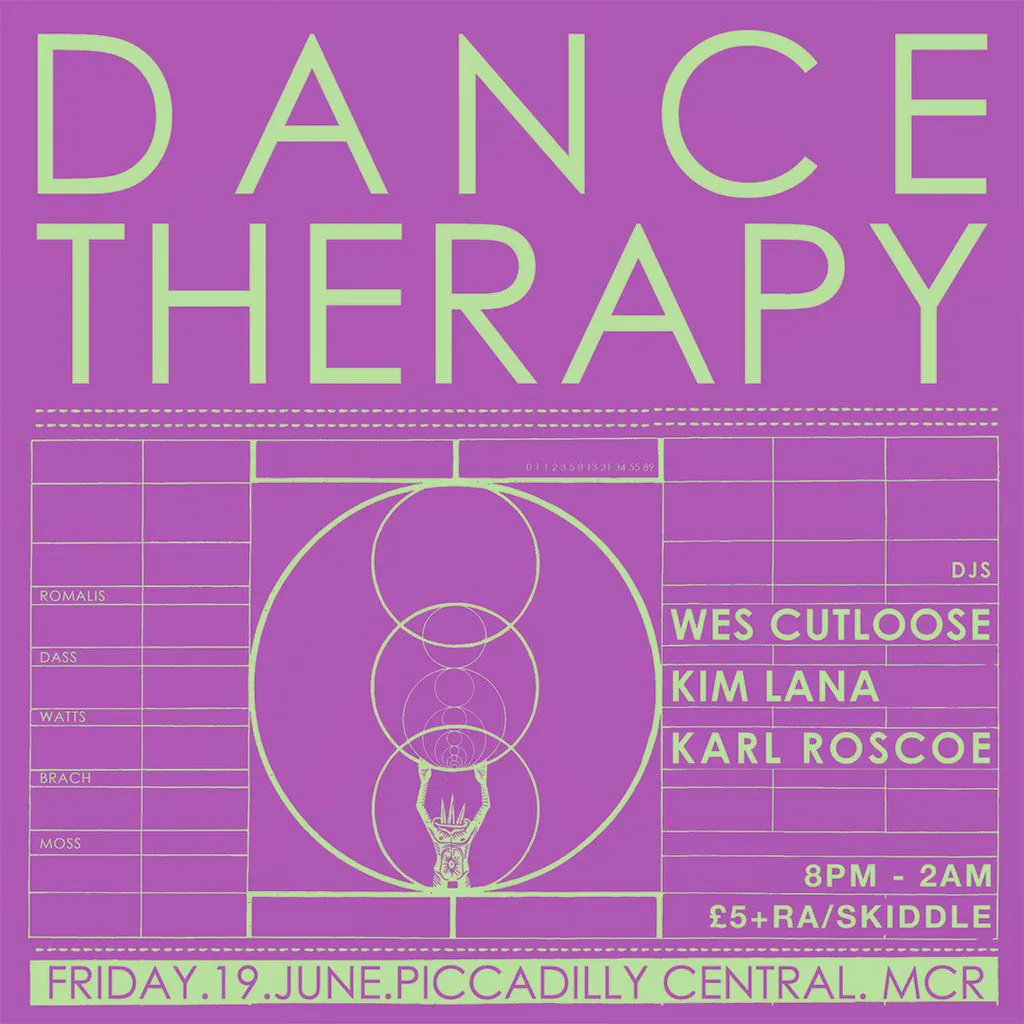 Dance Therapy with DJs Karl Roscoe, Kim Lana & Wes Cutloose at Piccadilly Central