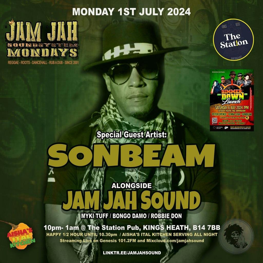 Jam Jah Mondays ft Sonbeam (live PA) | The Station Pub Birmingham Mon