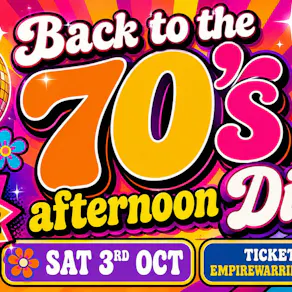 70's Day Disco - with free bar!