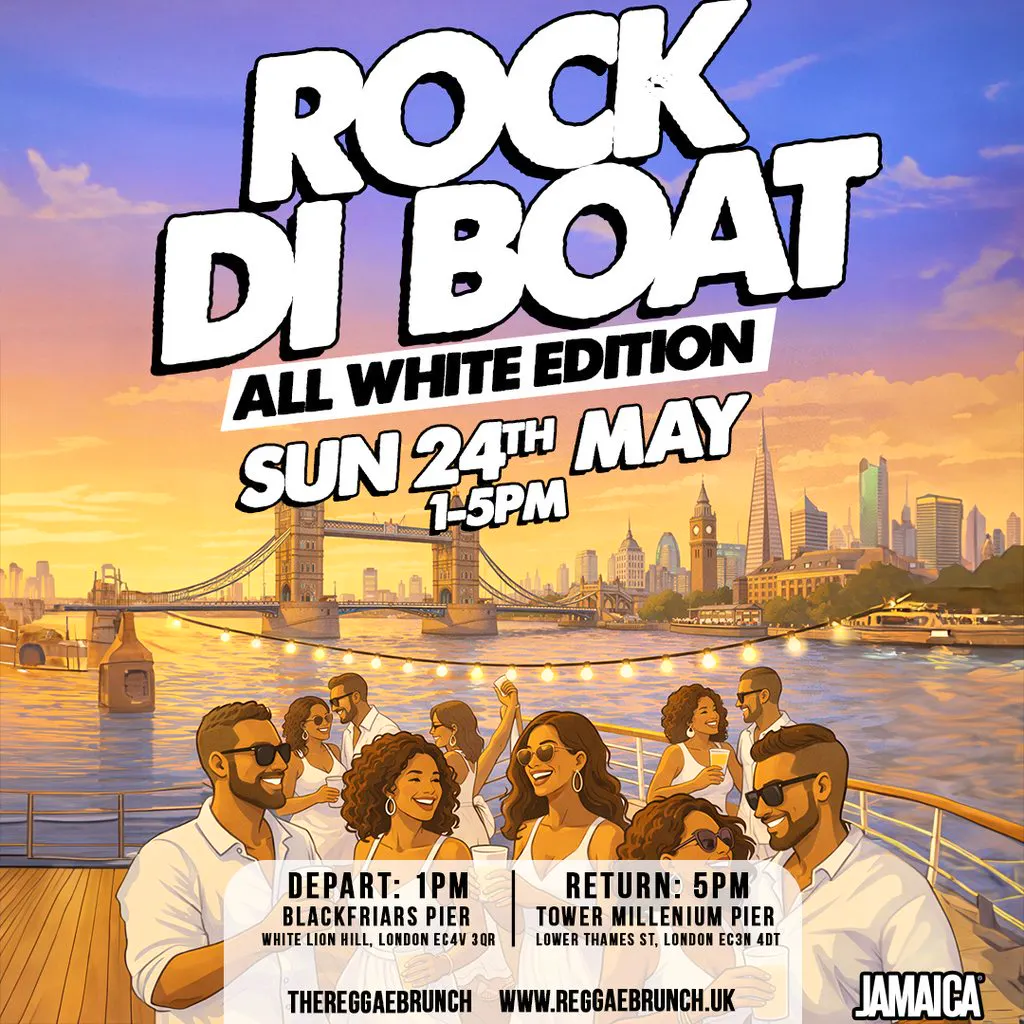 The Reggae Brunch presents - ROCK DI BOAT - Sun 24th May at THE DUTCH MASTER BOAT