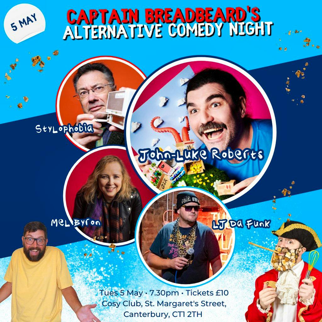 Captain Breadbeard's Alternative Comedy Night at Cosy Club Canterbury
