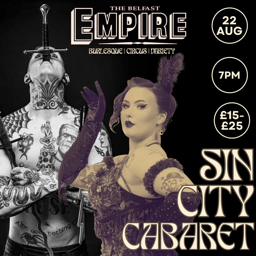 Sin city cabaret at The Empire Music Hall