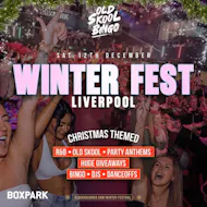 Old Skool bingo Winter Festival Liverpool at Boxpark Liverpool
