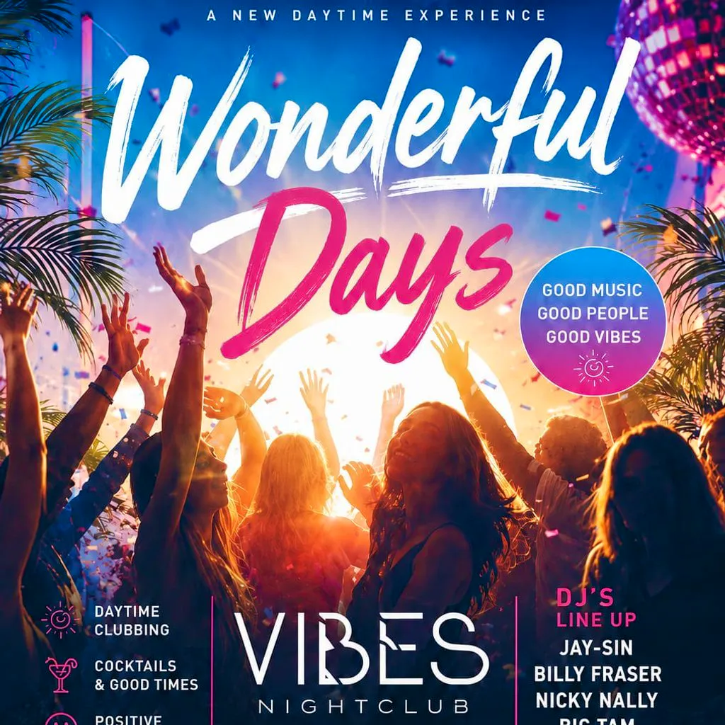 Free Day Rave Wonderful Days at Vibes Glasgow
