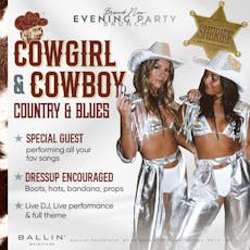 Cowgirl & Cowboy Country & Blues Evening Party Brunch at Ballin Maidstone
