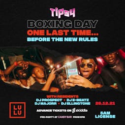 Tipsy Boxing Day Party Tickets | Lulu Nightclub Edinburgh  | Sun 26th December 2021 Lineup