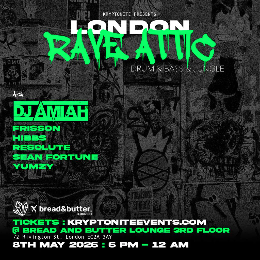London Rave Attic - Drum & Bass // Jungle at Bread And Butter Lounge   Shoreditch