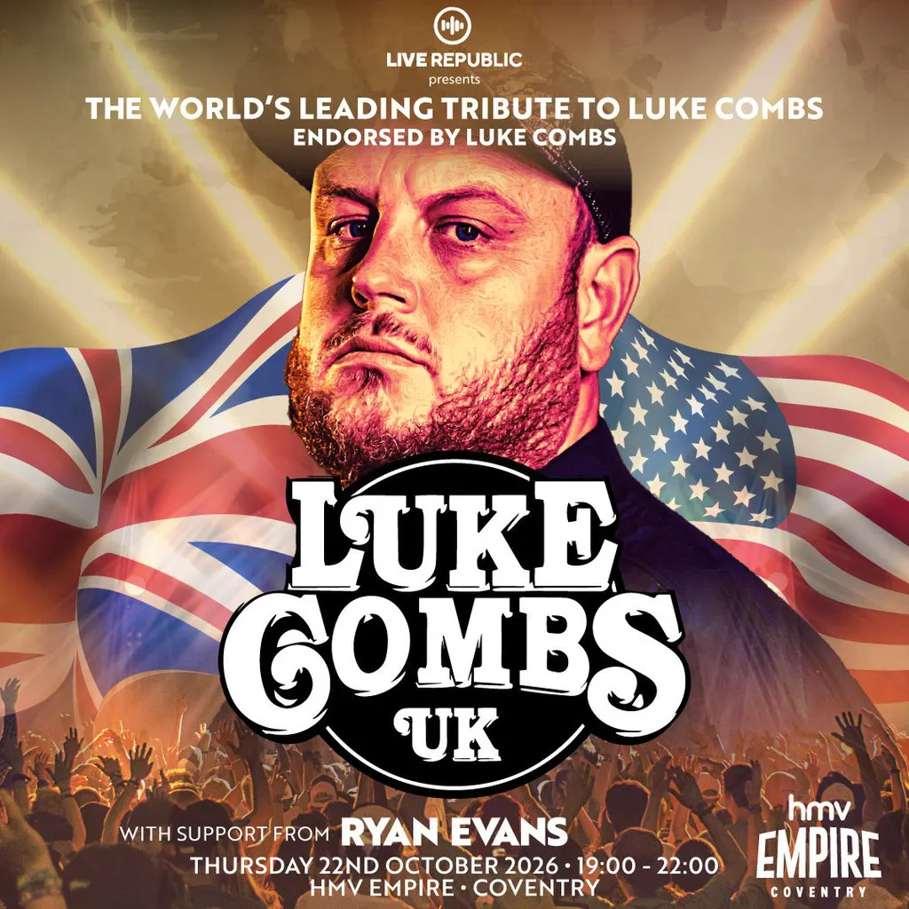 The Road to Nashville presents Luke Combs UK | HMV Empire at HMV EMPIRE COVENTRY