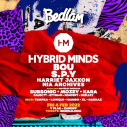 Bedlam ft Hybrid Minds, Bou, S.P.Y & More Tickets | Y Plas Cardiff  | Fri 4th February 2022 Lineup