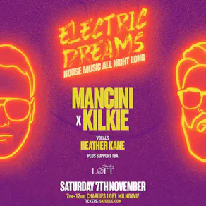 Electric Dreams - Nov 7th - CHARLIES LOFT, Milngavie