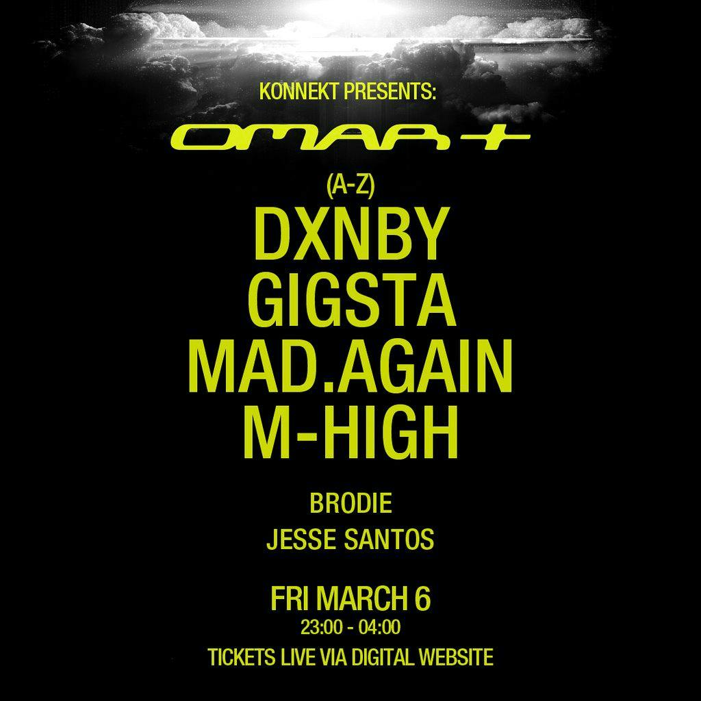 Konnekt Presents : Omar+ Uk Tour | Friday 6th March at Digital Newcastle