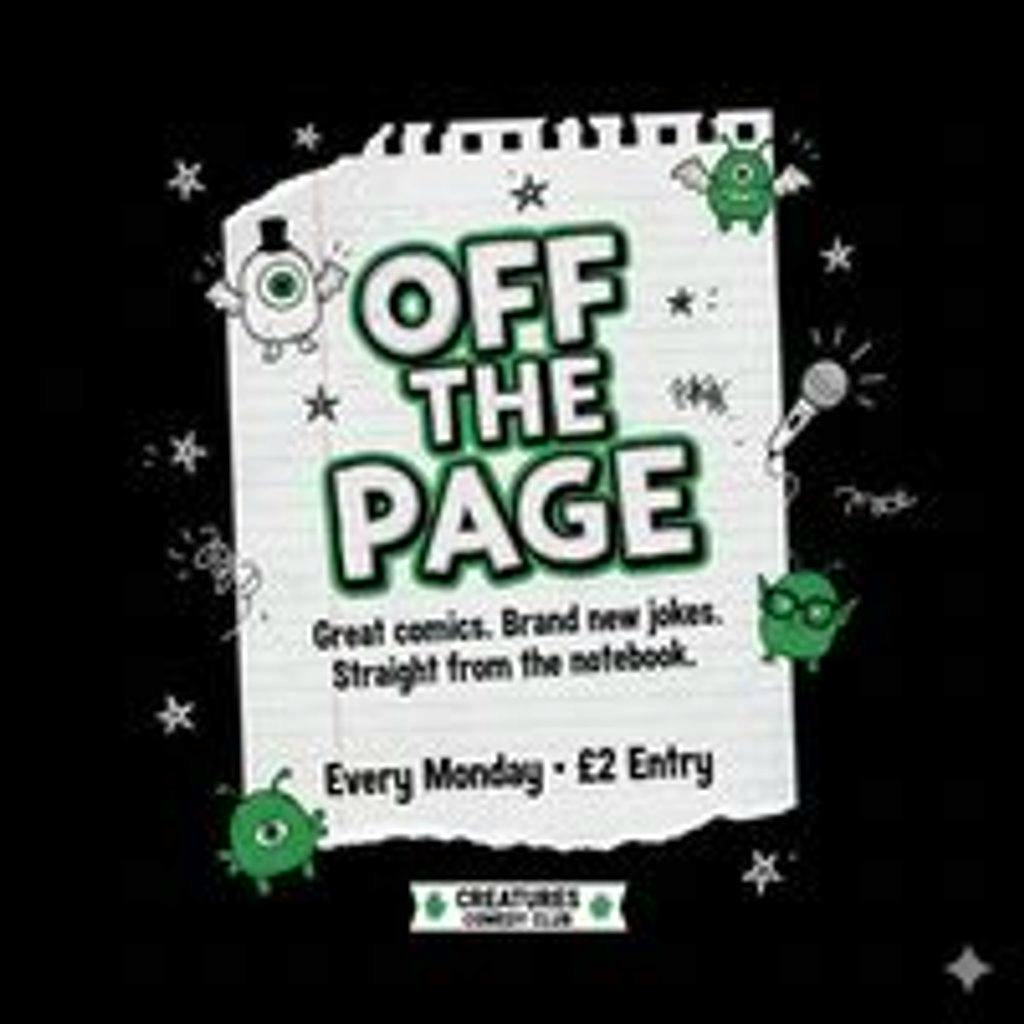 Off the Page at Creatures Comedy Club