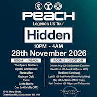 Peach Legends UK Tour - Manchester at Hidden