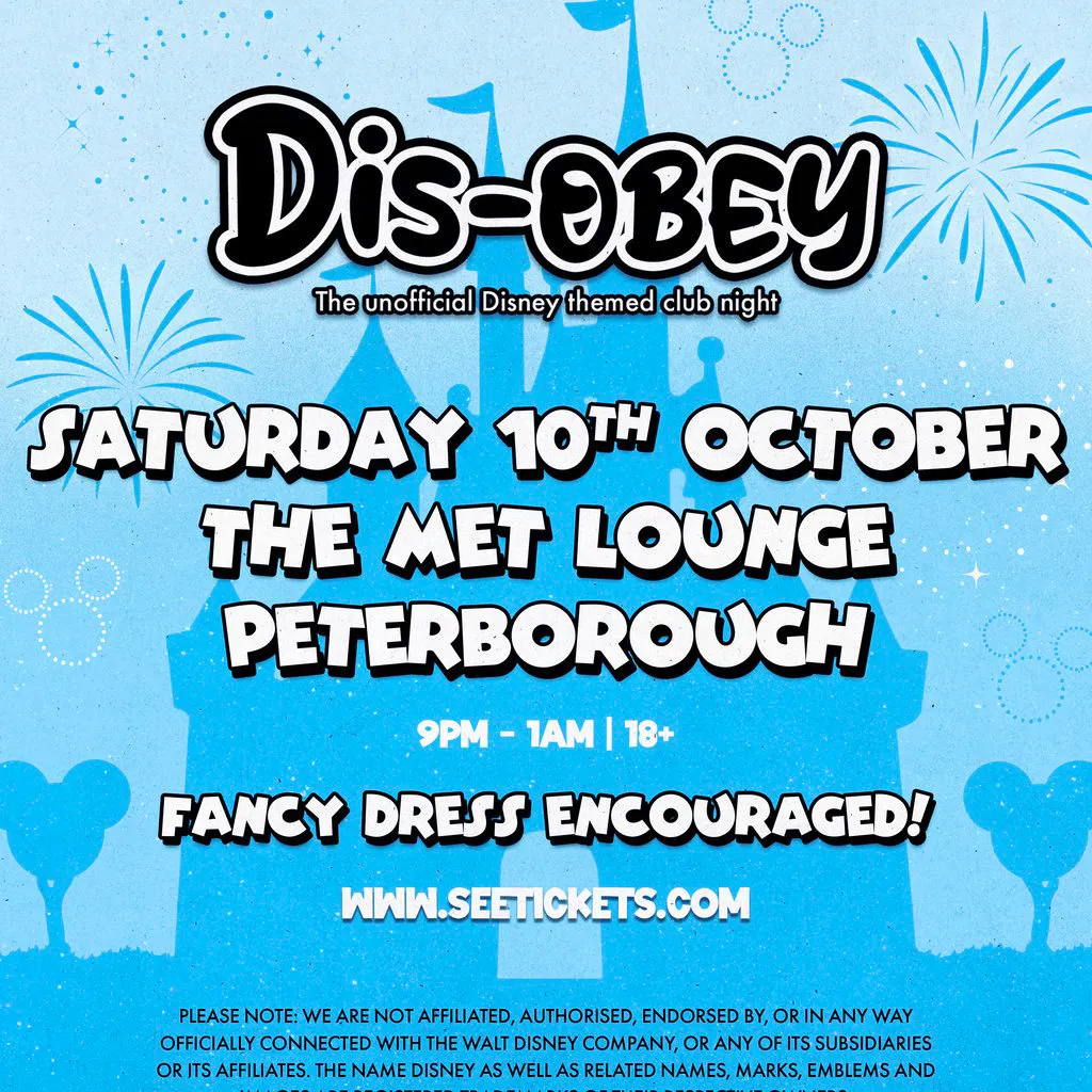 Dis-Obey - The Sound of Disney - in a club night! at The Met Lounge