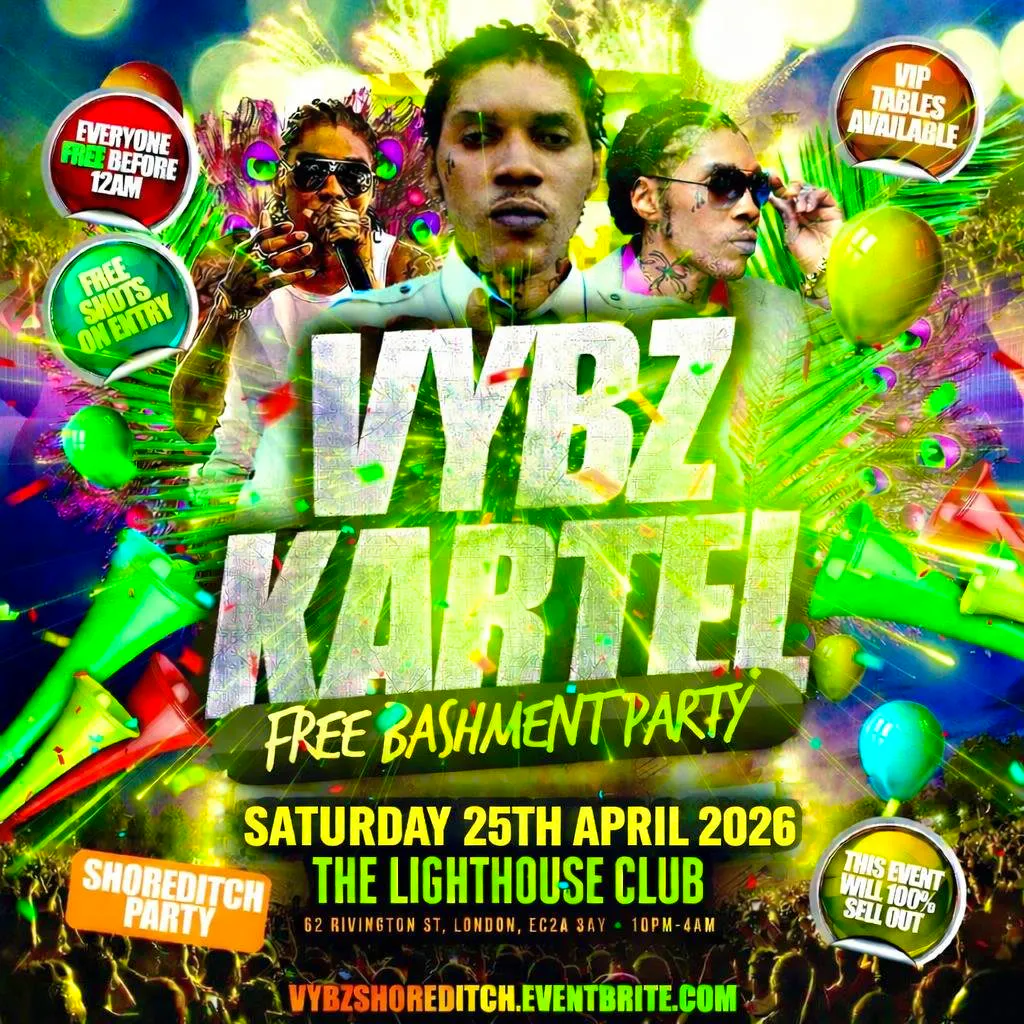 Vybz Kartel - Free Bashment Party - Everyone Free Before 12AM at The Lighthouse Bar And Club