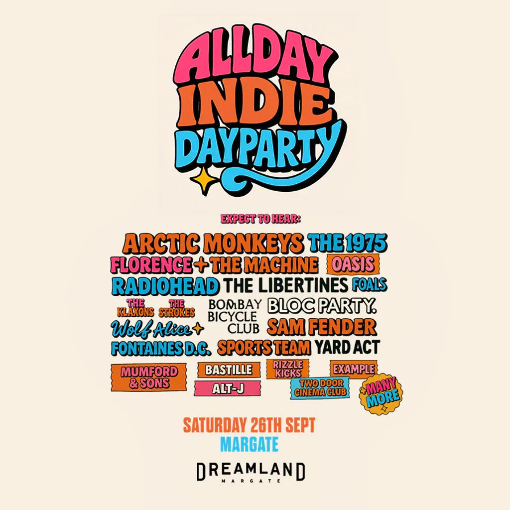 Allday Indie Indoor Festival - Margate at Dreamland