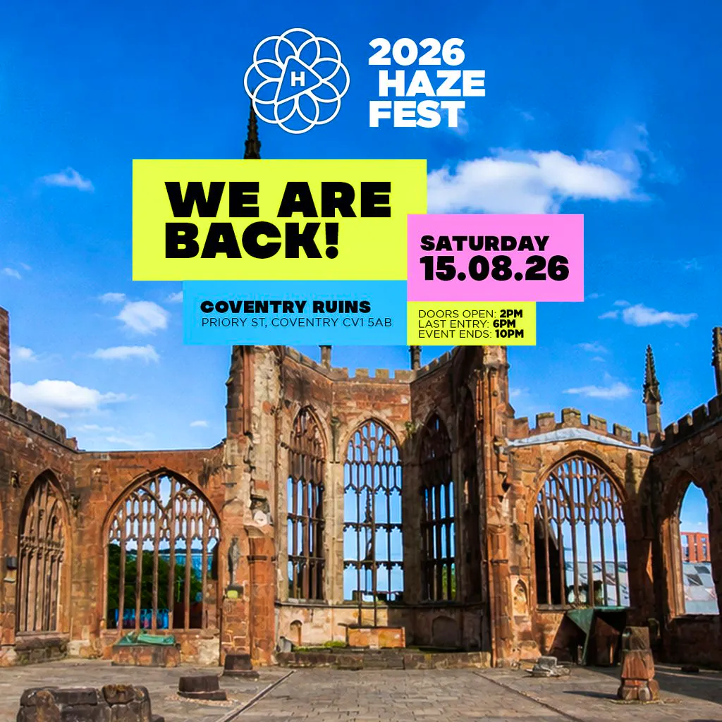 Haze Festival - Sat 15th Aug 2026 at Coventry Cathedral Ruins
