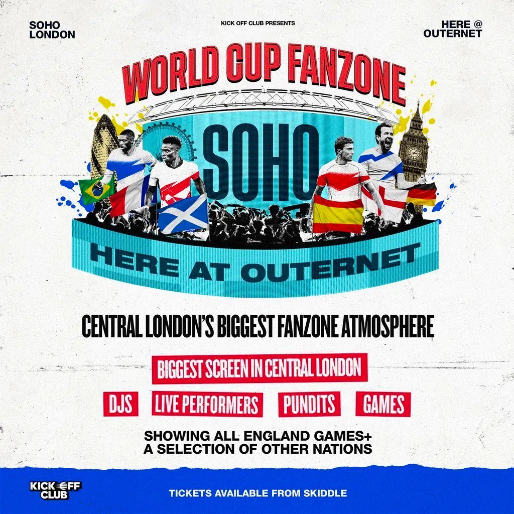 World Cup Fanzone Soho: England vs Panama at HERE At Outernet