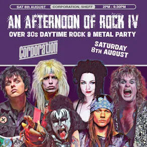 An Afternoon of Rock: SHEFFIELD (Over 30s Rock/Metal) 2pm-6:30pm