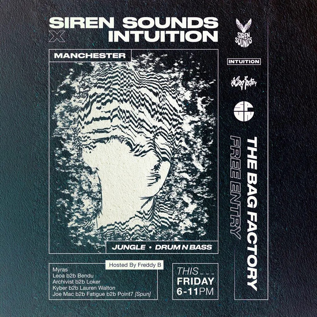 Siren Sounds x Intuition Music - The Bag Factory / Free Entry at The Bag Factory