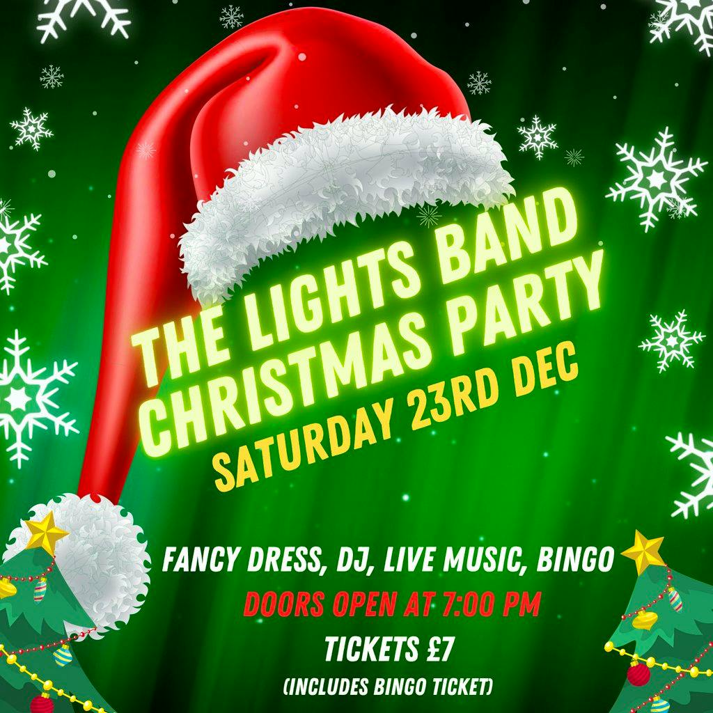 The Lights Band Christmas Party 7 Steps Cellar Bar PUDSEY Sat 23rd