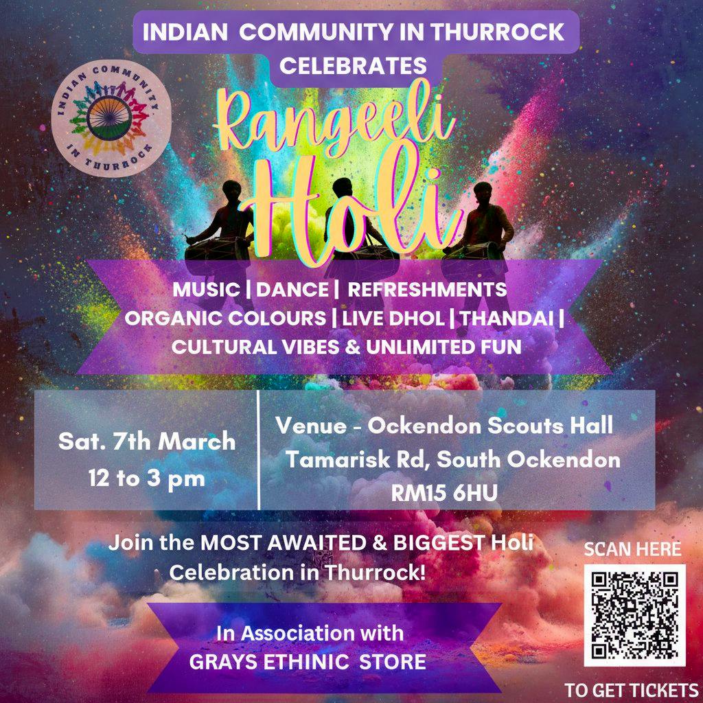 Rangeeli Holi -2026 at Scouts Hall, Ockendon