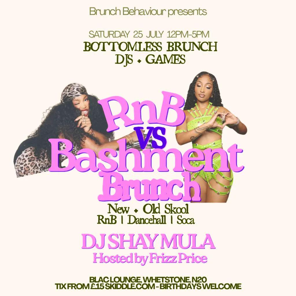 RnB Vs Bashment Brunch at Blac Lounge