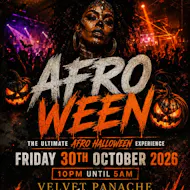 AFROWEEN [Friday 30th October 2026] at Velvet Panache Peterborough