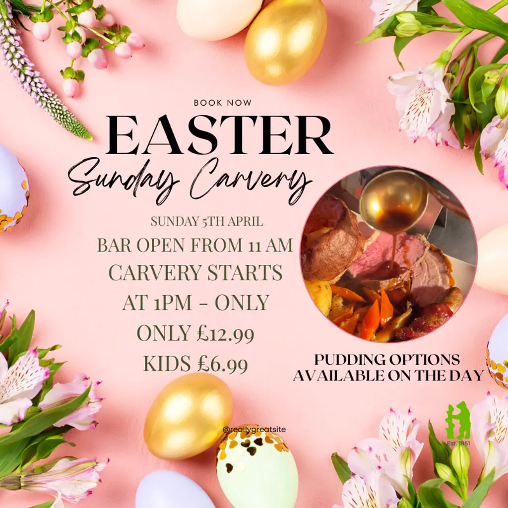 Easter Sunday Carvery at Coventry And North Warwickshire Cricket Club