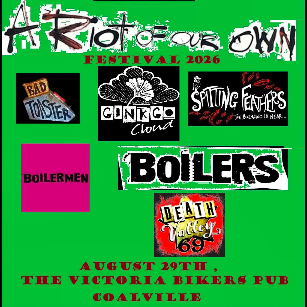 A Riot of our Own festival at THE VICTORIA BIKERS PUB