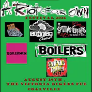 A Riot of our Own festival at THE VICTORIA BIKERS PUB