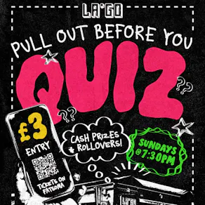 Pull Out Before you QUIZ... Quiz Night