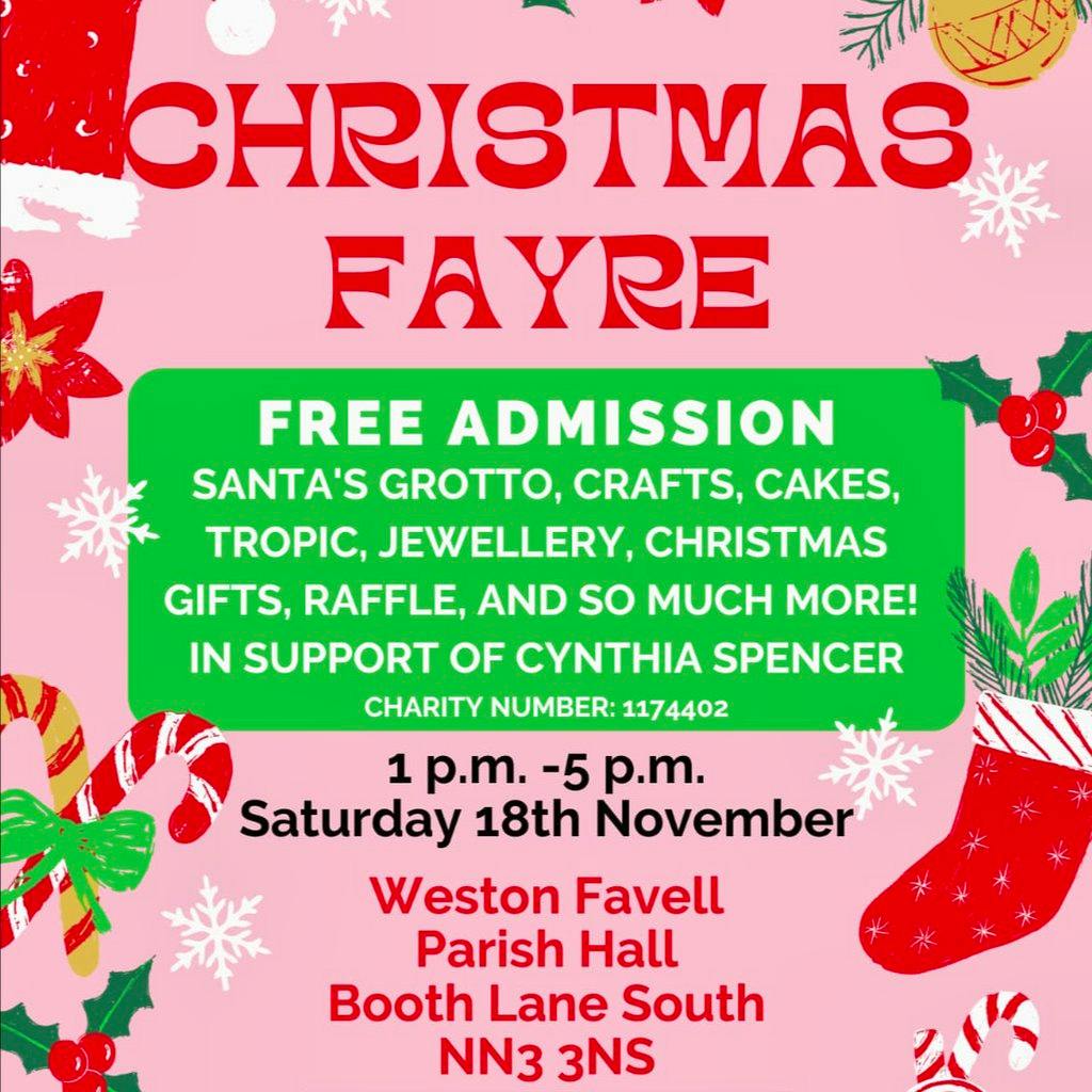 Christmas Fayre | Weston Favell Parish Hall Northampton | Sat 18th ...