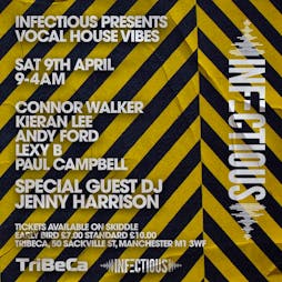 Infectious Vocal House Vibes  Tickets | Tribeca Manchester  | Sat 9th April 2022 Lineup