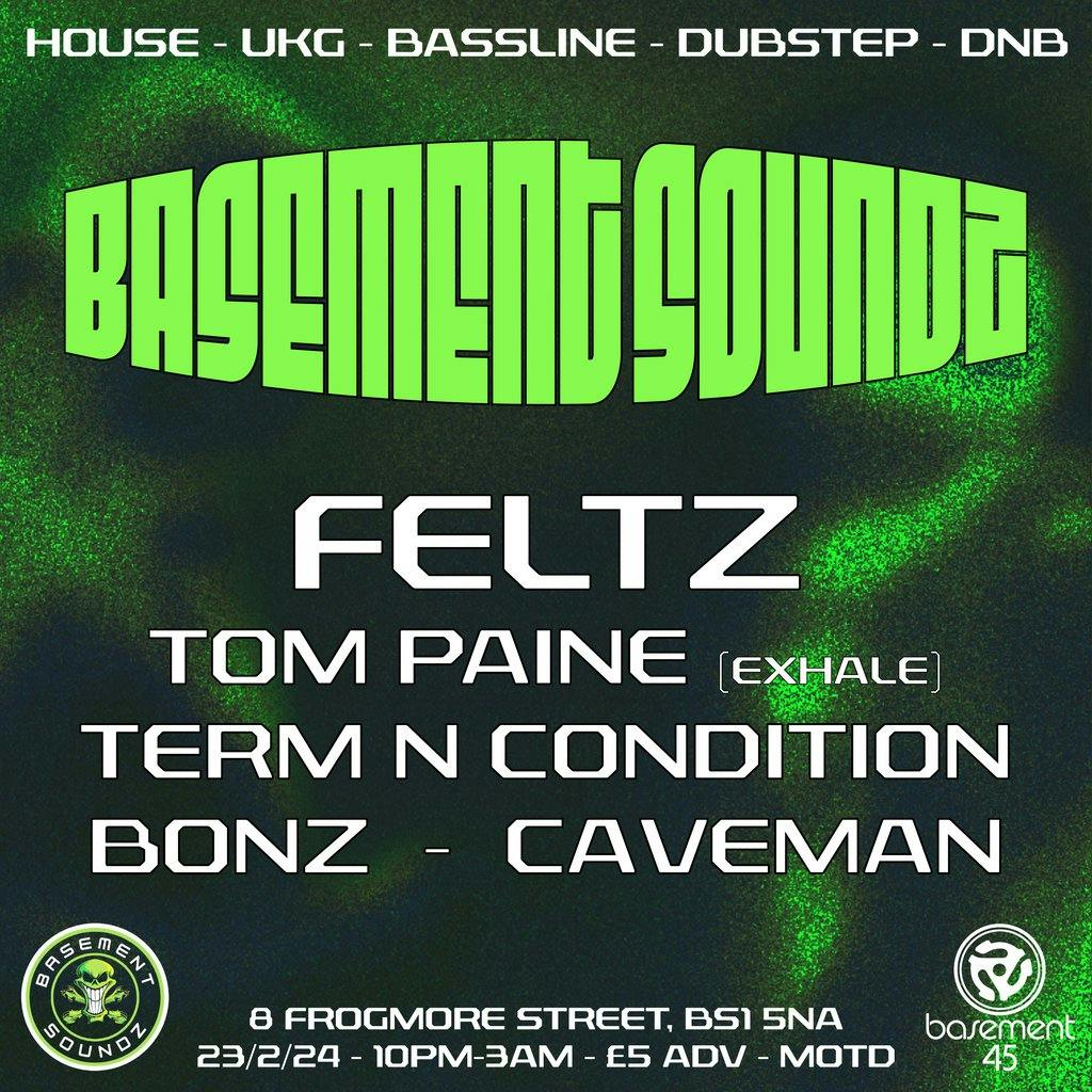 Basement soundz B45 Basement 45 Bristol Fri 23rd February 2024 Lineup