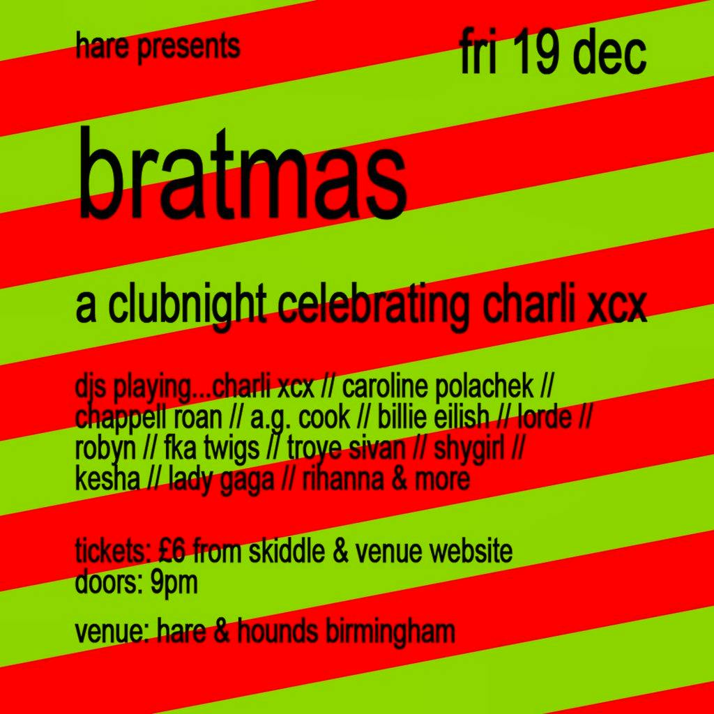 Bratmas - A Pop Diva Christmas at Hare And Hounds Kings Heath