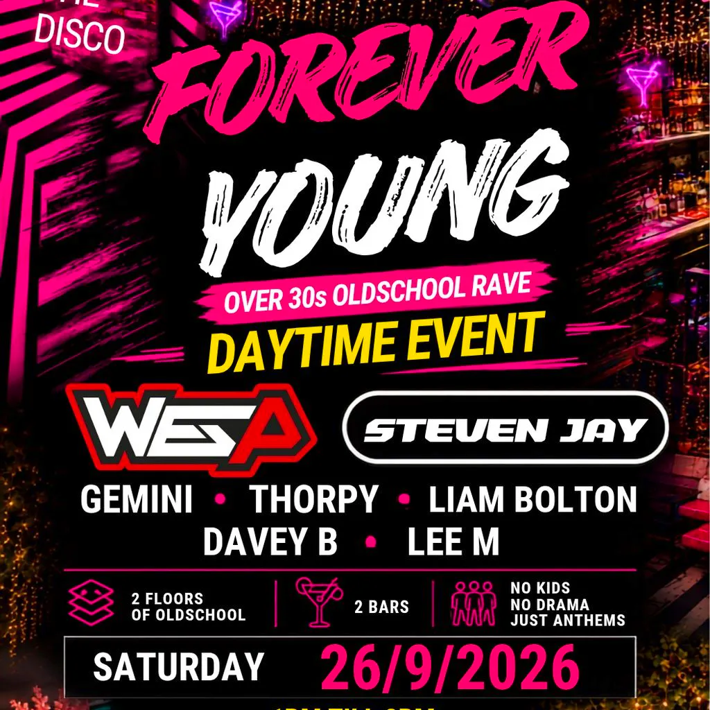 Forever Young Over 30's Daytime oldschool rave at Austins Bar