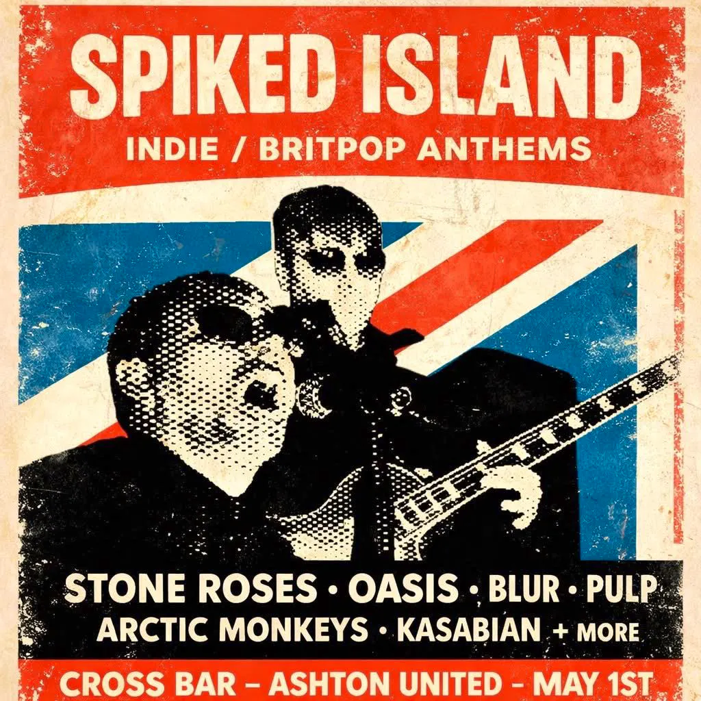 Spiked Island at the Cross bar at Ashton United Football Club